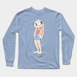 Cute Bunny Girl Cartoon Long Sleeve T-Shirt